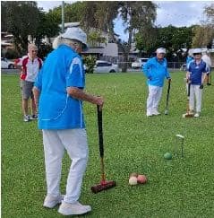 Easter raffle, ANZAC Day, and World Croquet Day at Tweed Heads