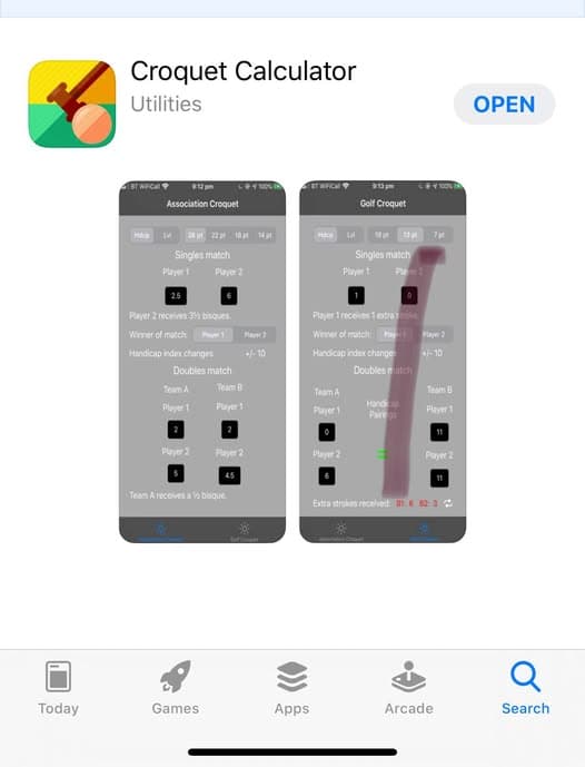 New croquet app calculates bisques for your game