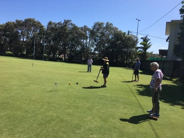 Coolum Aussie Croquet morning and new barbecue christening