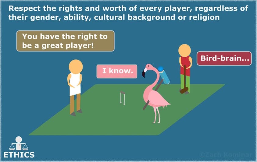 Croquet Ethics #4: Respect every player