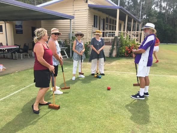 Noosa Women's Shed visits Coolum for croquet training, and club opens for functions