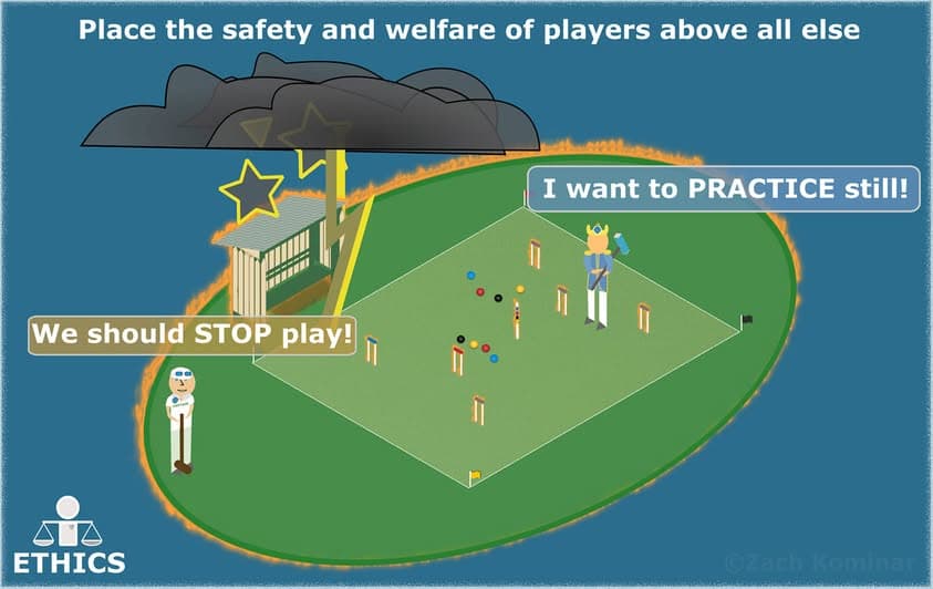 Croquet Ethics #7: Player safety and welfare first
