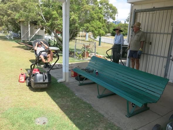 Toombul scarifies lawns 2 and 3, with two more lawns due Thursday