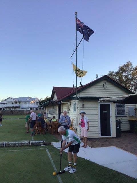 Graceville Croquet Club celebrates Australia Day with food, flags and games