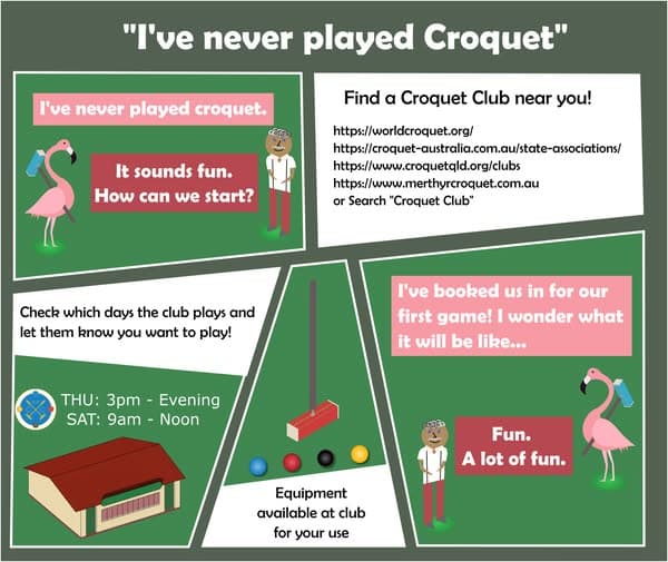 Photos from Merthyr: "I've never played croquet"