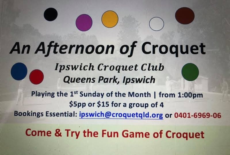 Casual Croquet on today at Ipswich