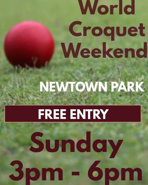 Try croquet and browse our Trash and Treasure