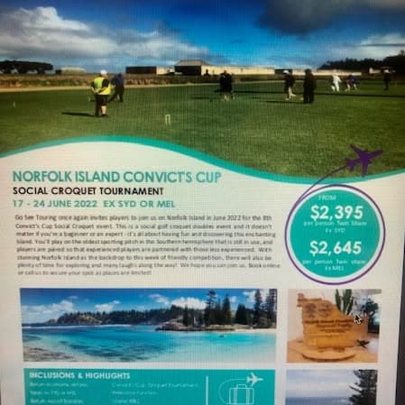 Norfolk Island Convicts Cup details received