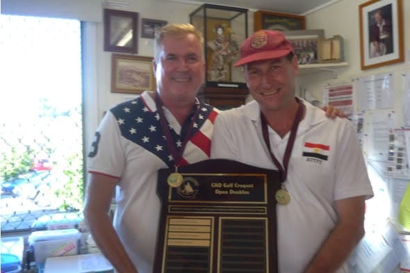Terry and Greg win CAQ Open Golf doubles