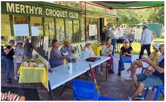 World Croquet Day 2023 and a sausage sizzle at Merthyr