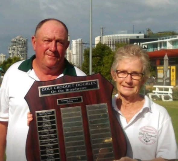 Wynnum's Dick Pickvance wins doubles at Mallet Sports on Broadwater