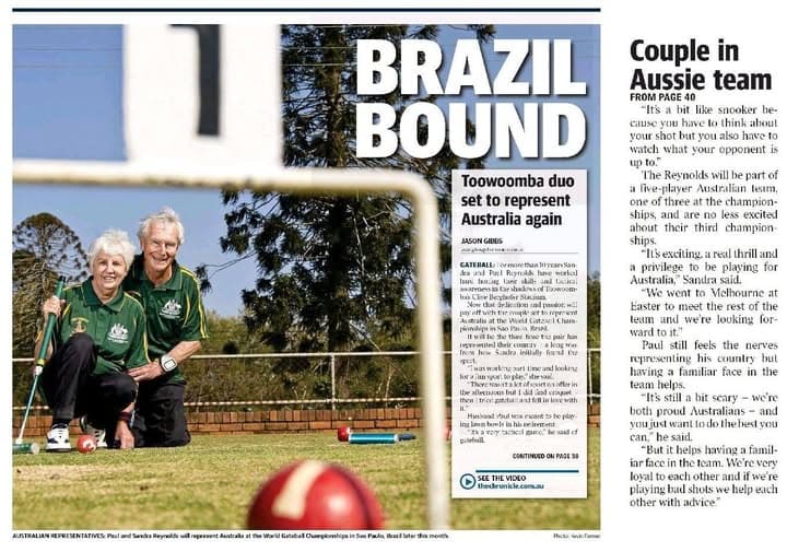Two local gateballers head to Brazil for Worlds