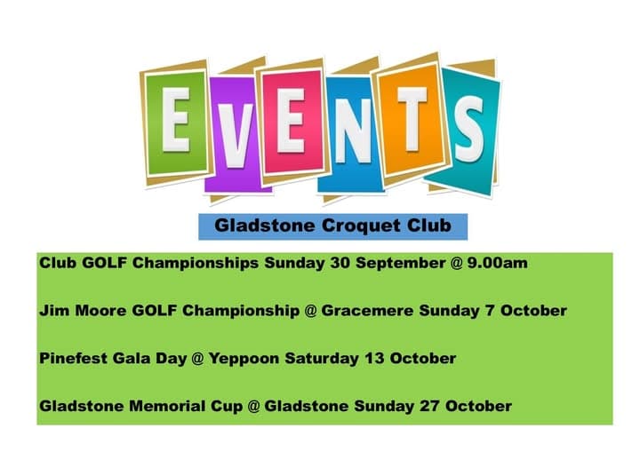 Photos from Gladstone Croquet Club
