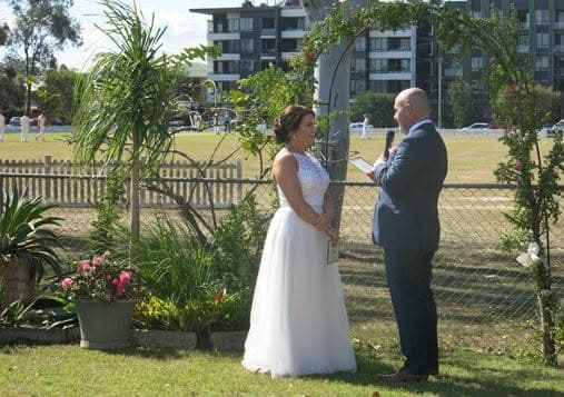Wedding celebrated at Toombul Croquet Club