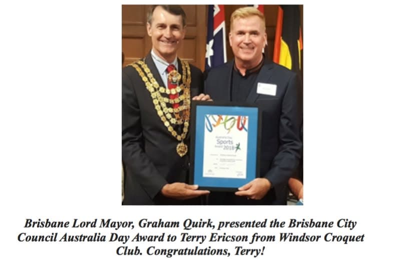 Terry Ericson receives a well-deserved award