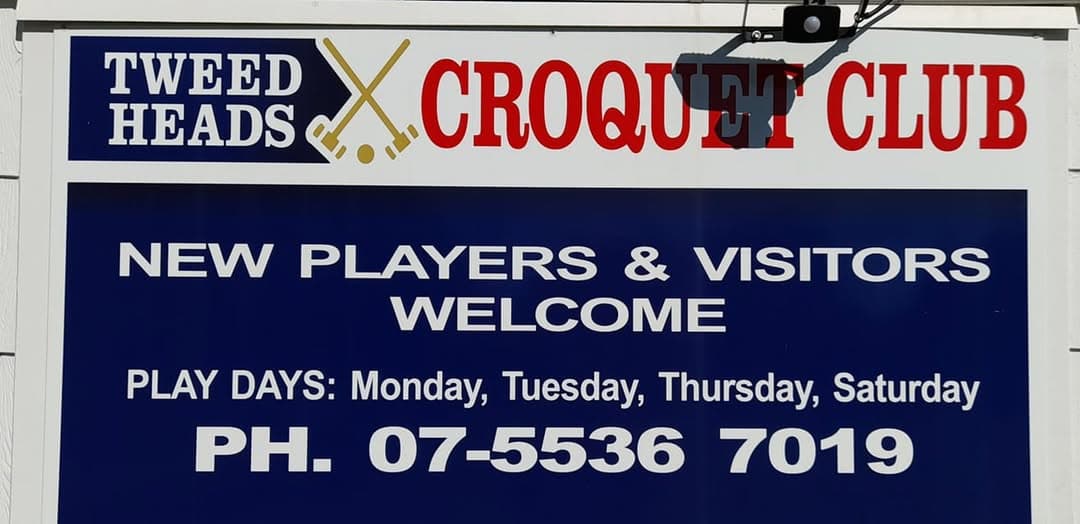 Tweed Heads croquet: playing days, Thursday Association and three lawns ready