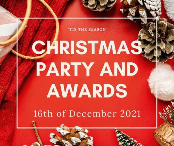 Christmas party and awards presentation on 16 December