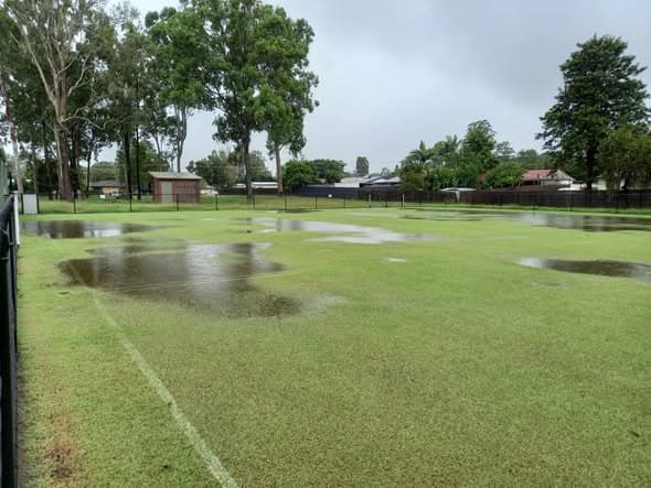 Twin Rivers courts under water after flooding