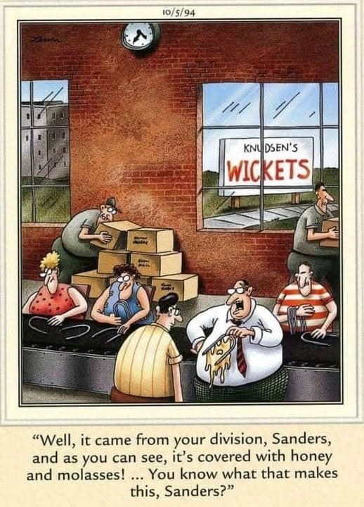 Farside humour and a croquet fact on wickets