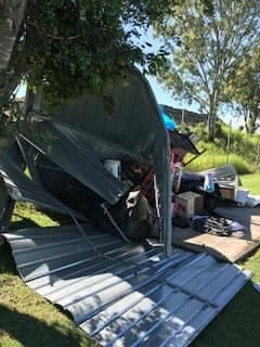 Storm damage and working bee at Pine Rivers