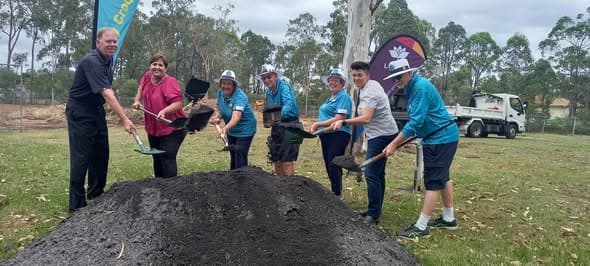 Twin Rivers turns the sod on two new courts