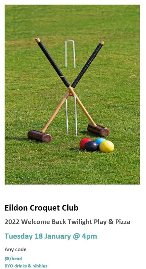 Twilight croquet and pizza returns for 2022