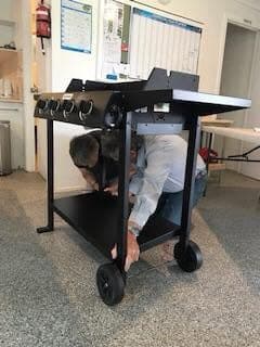 Pine Rivers assembles new BBQ for Saturday sausage sizzle