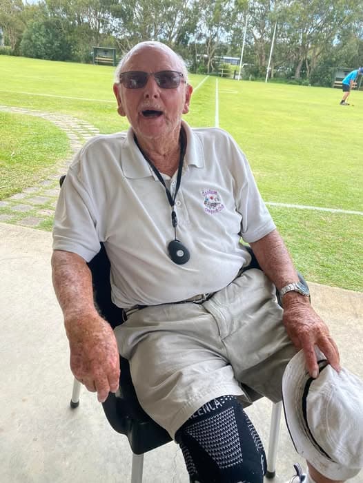 Alan George celebrates his 96th birthday
