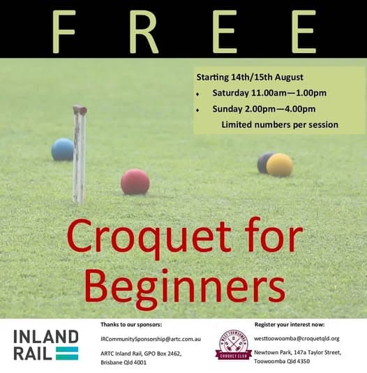 Try croquet with our beginner program