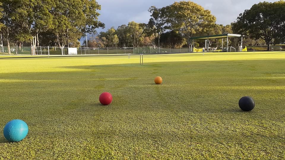 Croquet on a lovely spring morning