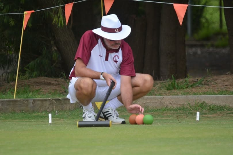 Cannon in Association Croquet demonstrated on video