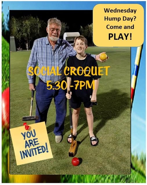 Come and try croquet on Wednesday nights