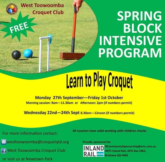 Free intensive coaching clinic for beginners in late September