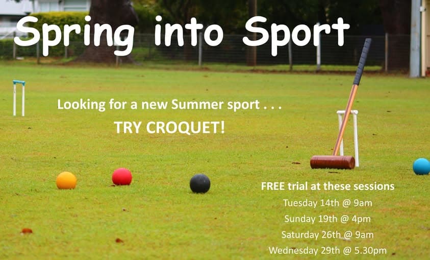Come and try croquet this summer