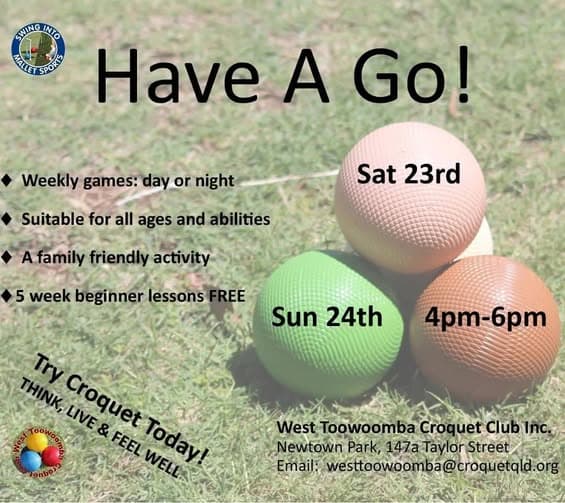 Have a go this weekend at West Toowoomba