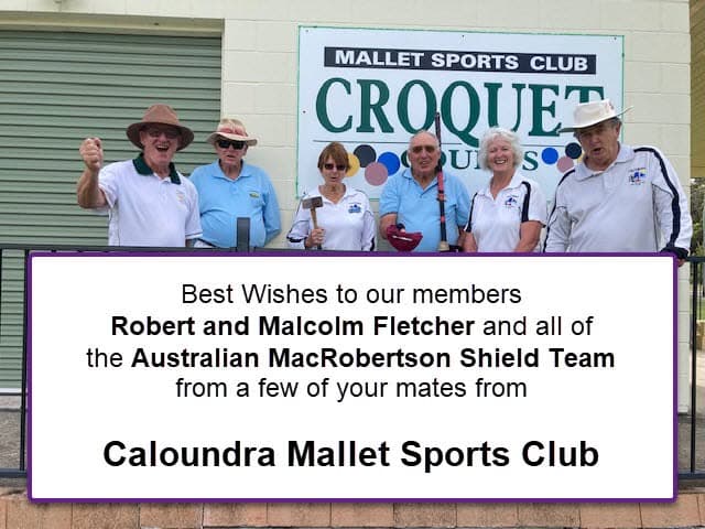 Caloundra backs Australia in the MacRobertson Shield