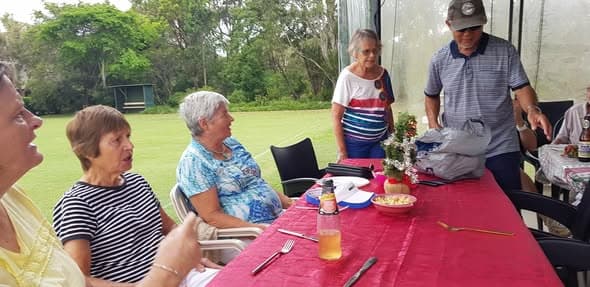 Coolum croquet club members celebrate with a Christmas party