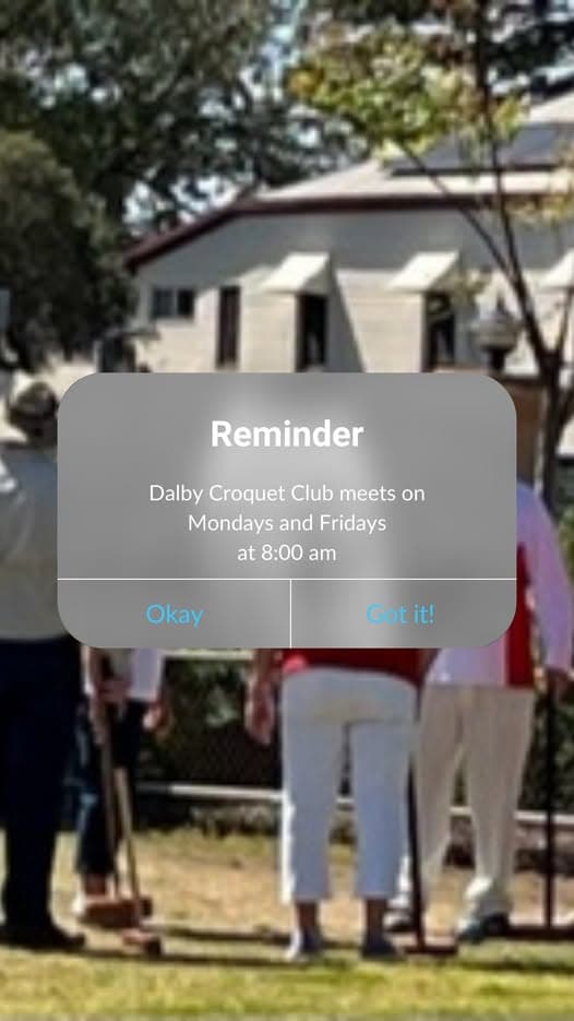 Dalby croquet moves to 8:00 am summer starts