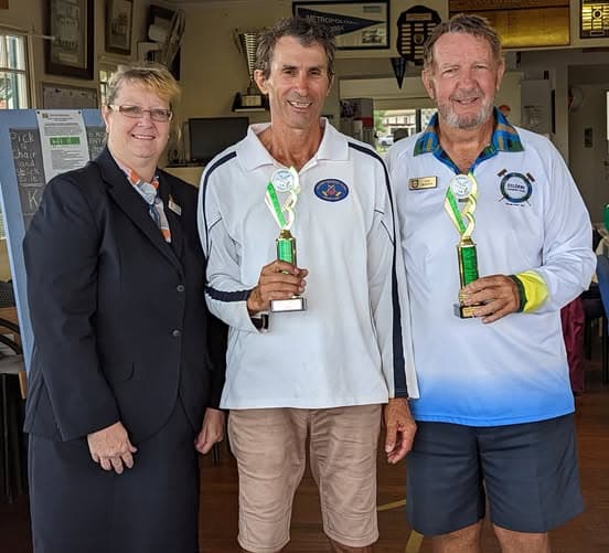 Martin and Parrella receive first prize from sponsor