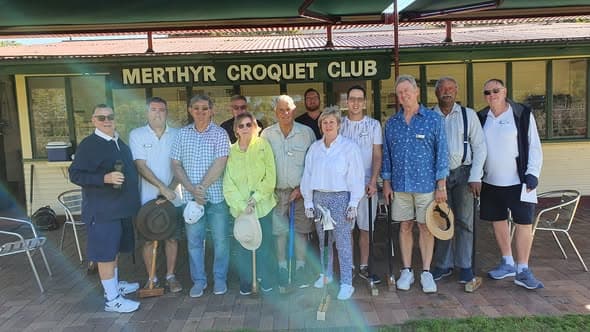 Merthyr Golf Croquet club championship winners celebrated