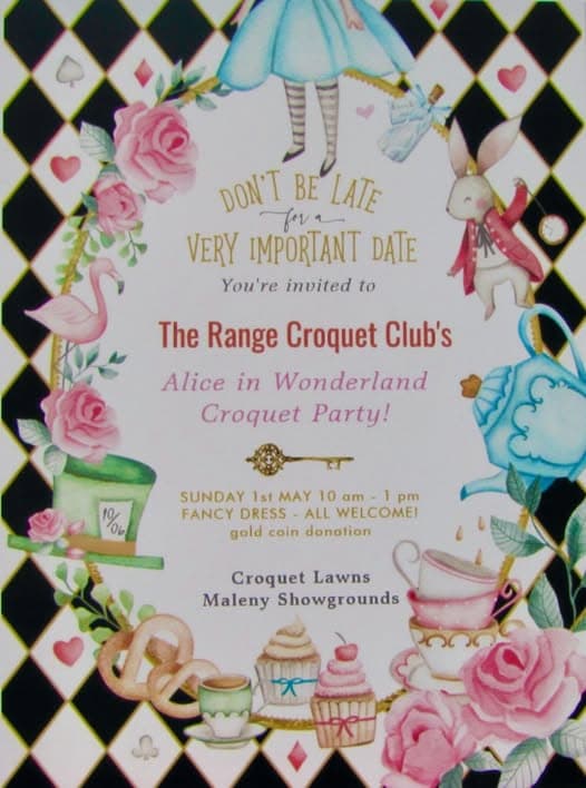 Alice in Wonderland event coming up at The Range-Maleny