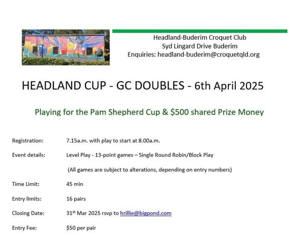 Revamped GC Headland Cup returns 6 April