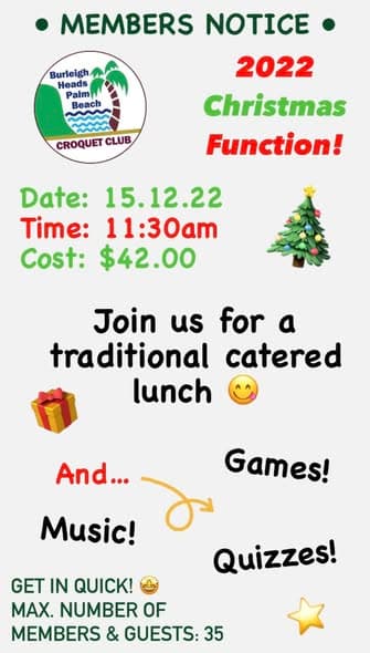 Christmas event coming soon for BHPBCC members