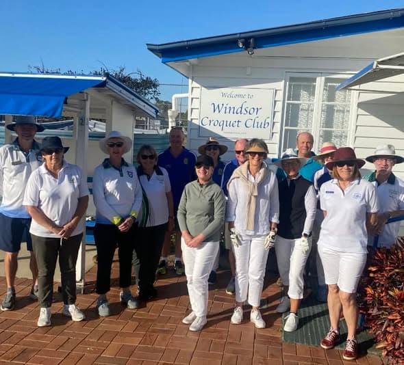 Windsor Monthly Golf Croquet Brooch a great day