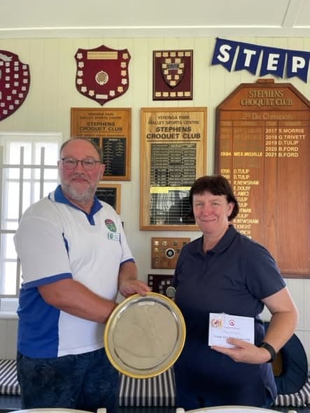 Joy Wright wins Women's Open Singles Plate