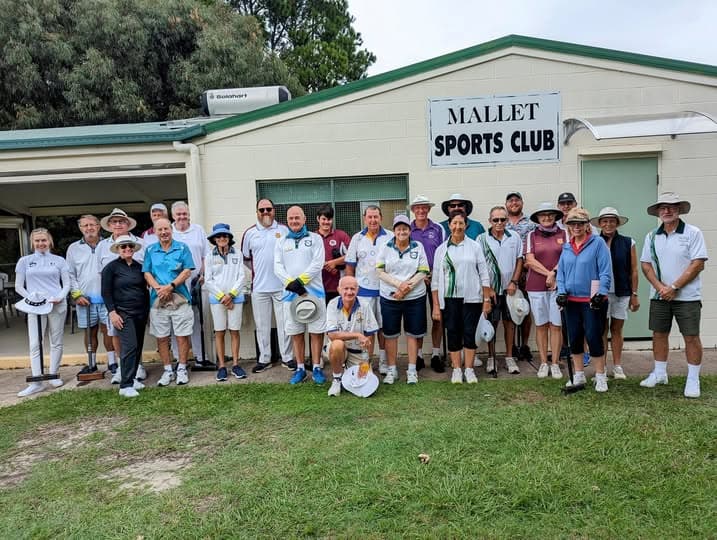 Queensland Golf Croquet Open gets under way at Caloundra, with open singles played in dry weather