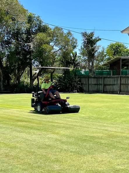 Coolum members get greens ready for pennants