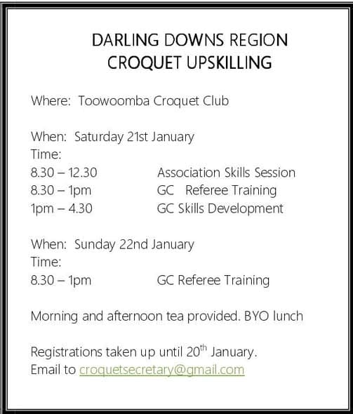 Upskilling session this weekend at West Toowoomba