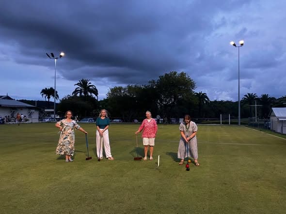 Stephens Croquet Club hosts first party booking under lights