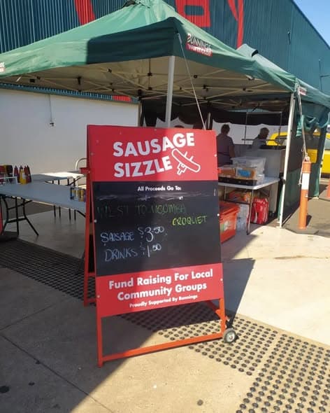 Sausage sizzle at Bunnings West Anzac Avenue